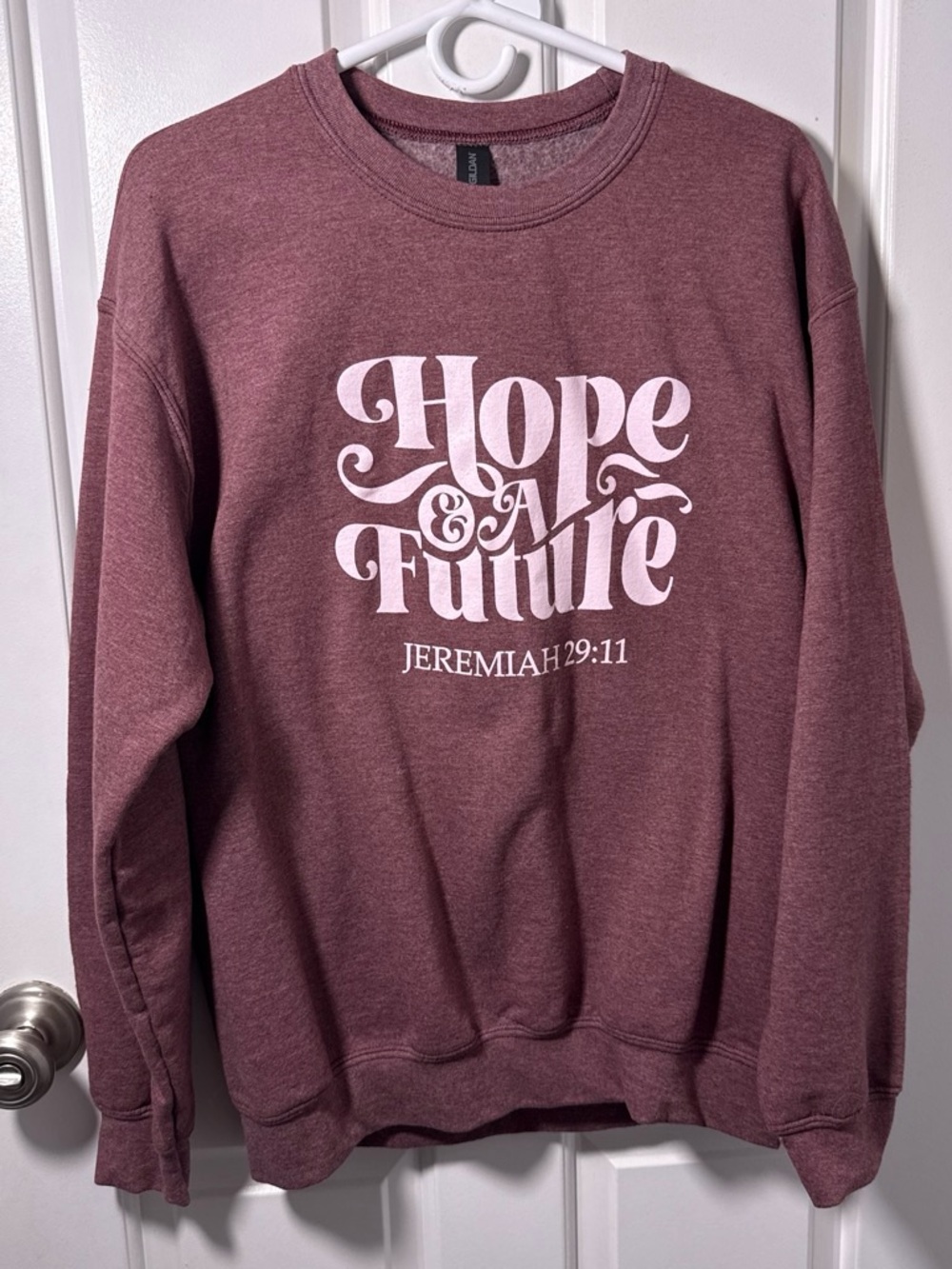 Hope and A Future Dusty Mauve Crewneck Sweatshirt